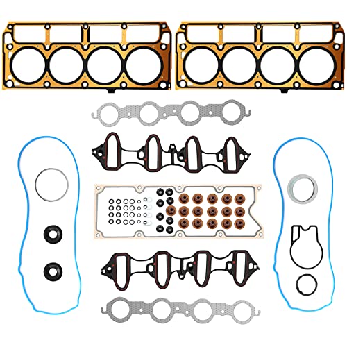 HS26191PT Cylinder Head Gasket Kit 4.8L 5.3L for Chevy Silverado 1500 Tahoe Suburban GMC Sierra 1500 Yukon Hummer H3/H3T 2002-2011 MLS Engine Gaskets Set