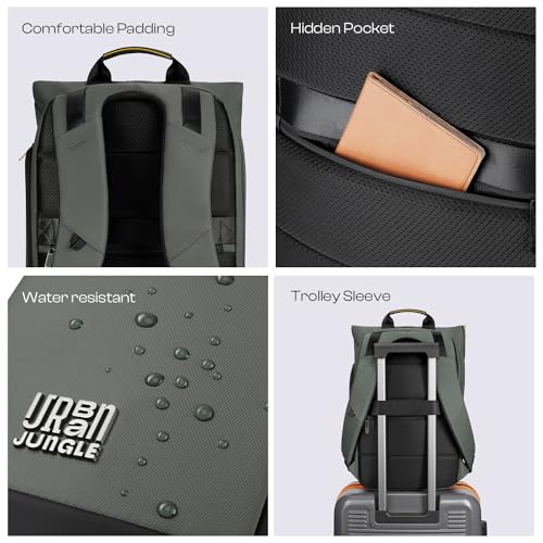 Urban Jungle by Safari Venture Workpack 23 Liters Water Resistant, L-Open, Premium Polyester Laptop Backpack - Image 7