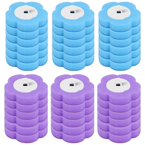 36 pièces Brosses de toilette jetables Recharges de brosse de toilette jetable Brosse WC jetable Brosse de nettoyage pour lavabo Baignoire Nettoyage...