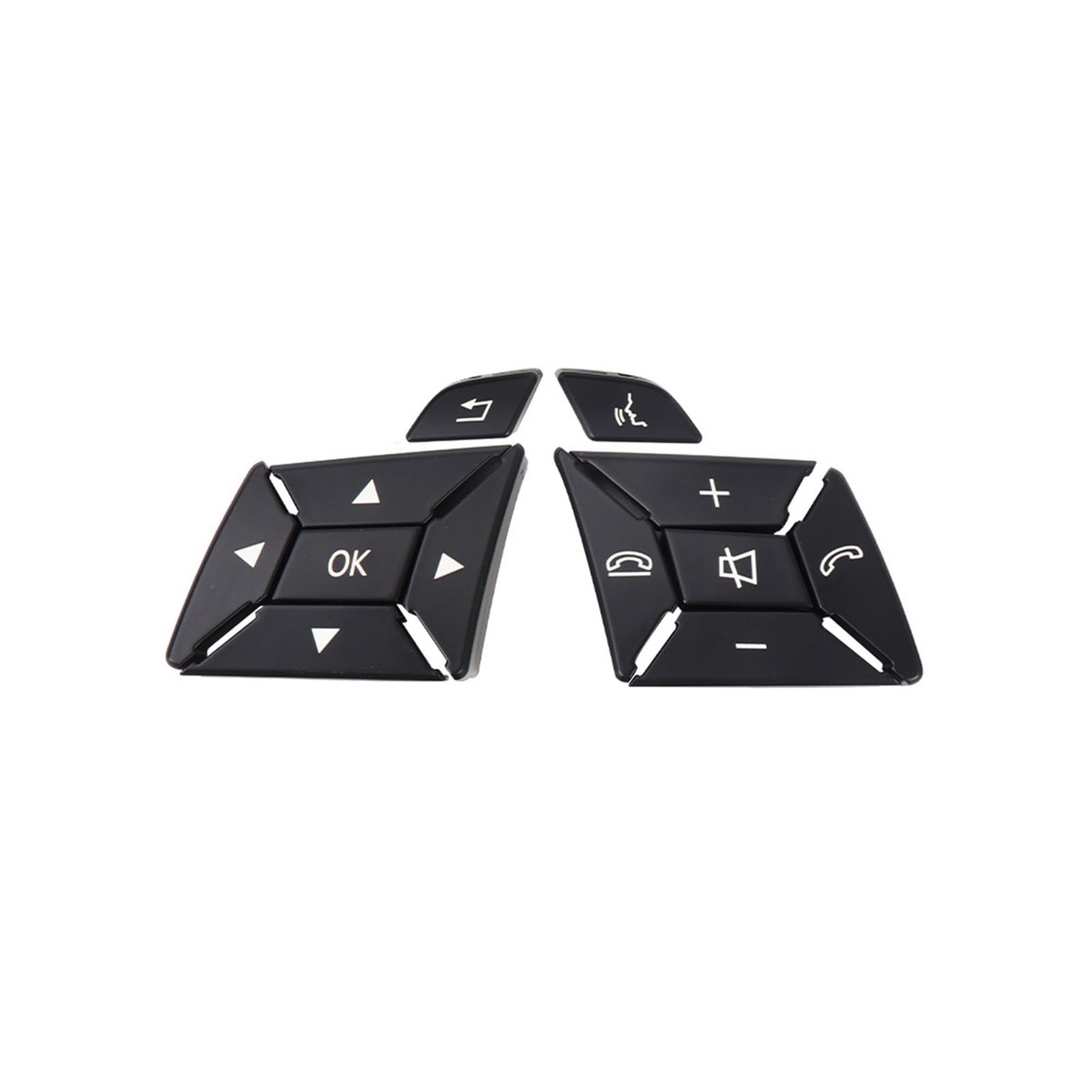 przełącznik na kierownicę Przełączniki wielofunkcyjne kierownicy samochodowej z przyciskami Pasuje do Benz ML GL AB GLA W166 W176 W246 W156(Model A Black 1 pair)