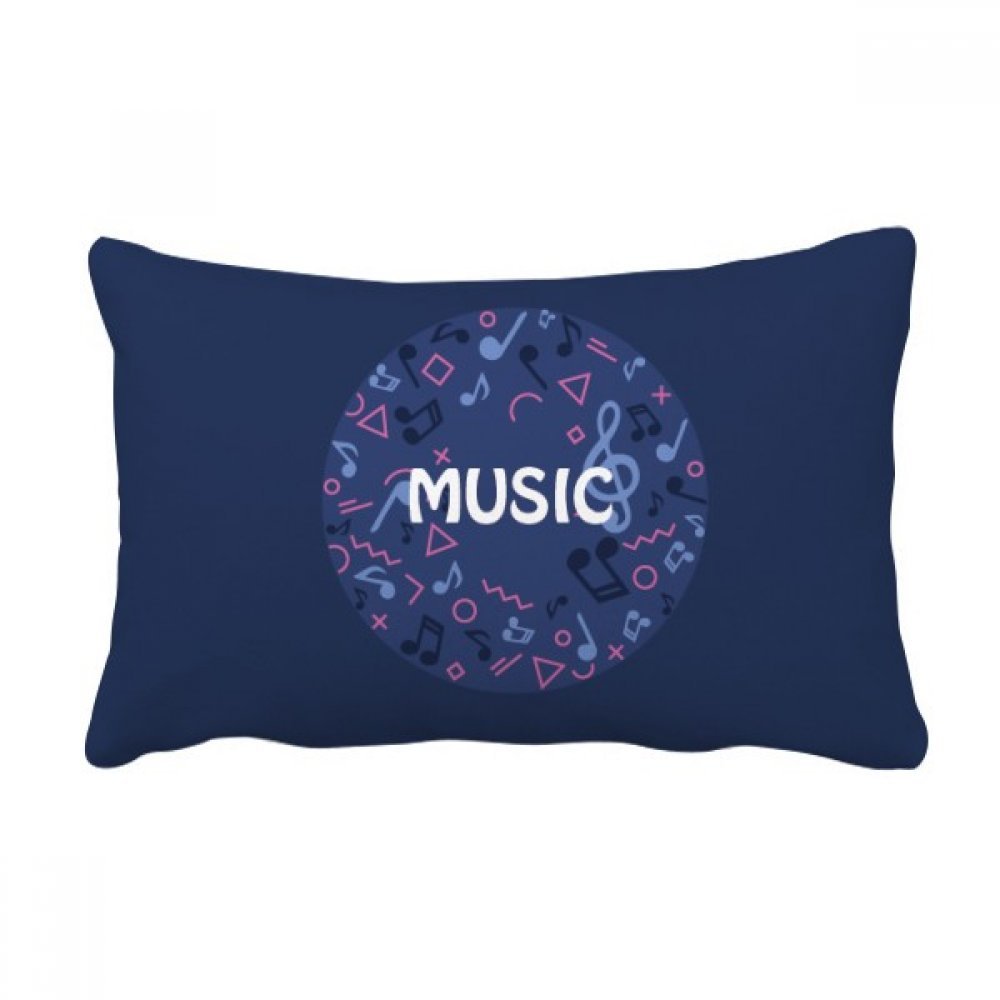Coussin lombaire pour soulager le dos sur canapé motif musique