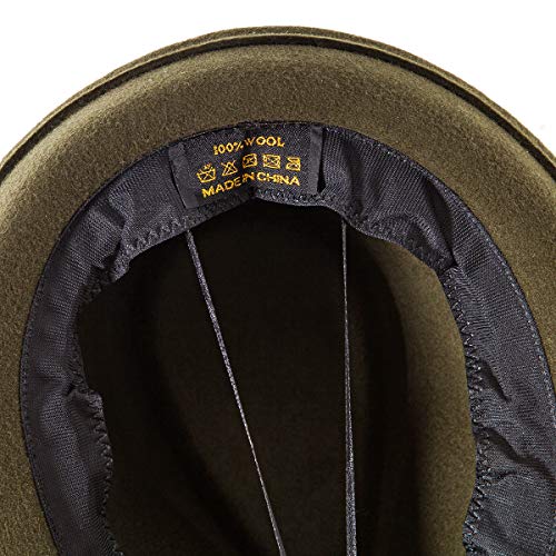 Image of LADYBRO Straw Trilby Fedora Hat for Men Women 1920s Wool Felt Panama 7 1 /4