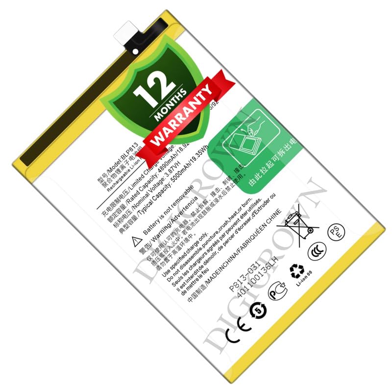 Image of Original BLP813 Battery Compatible for OnePlus Nord N100 - (5000mAh) - 1 Year Warranty DF7