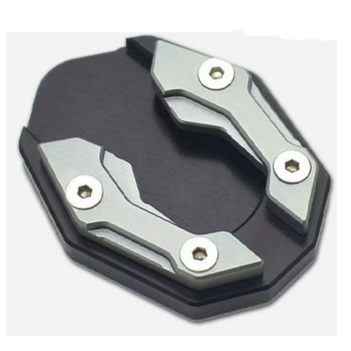 Woniyal Motorcycle Side Stand Pad for Honda Crusier CMX 1100(T) REBEL,Enlarged Kickstand Base Plate Extension Plate Support Foot Protector Durable,Grey