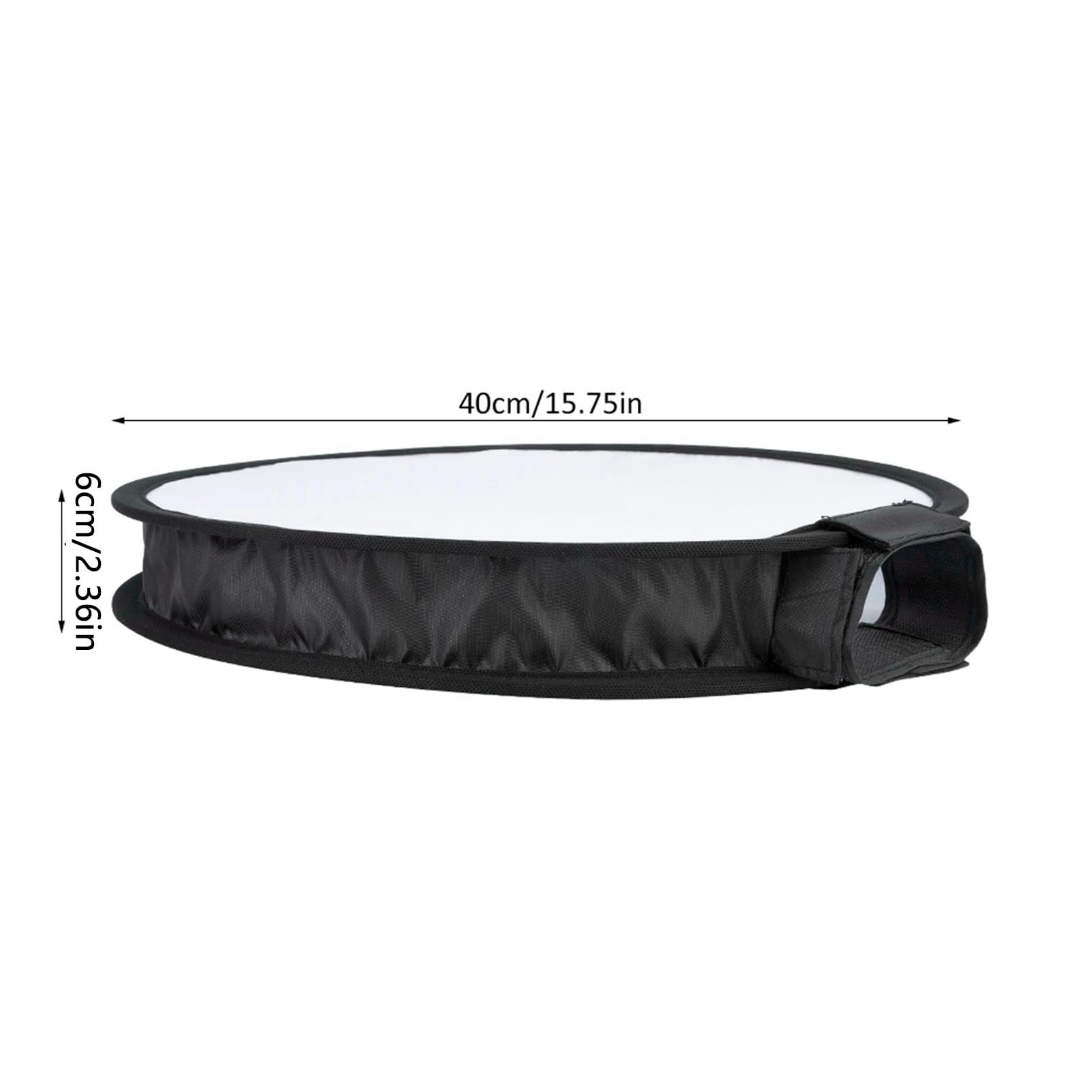 Diffusore Softbox Speedlite Pieghevole Portatile da 40 Cm di Forma Rotonda con Custodia per Accessori Fotografici con Luce Flash per Fotocamera