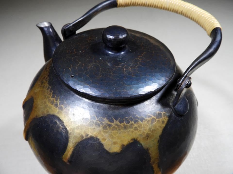 煎茶道具　鎚起銅器　玉川堂造　湯沸　薬缶　銅瓶　共箱　U　R4898 煎茶道具 鎚起銅器 玉川堂造 湯沸 薬缶 銅瓶 共箱 U