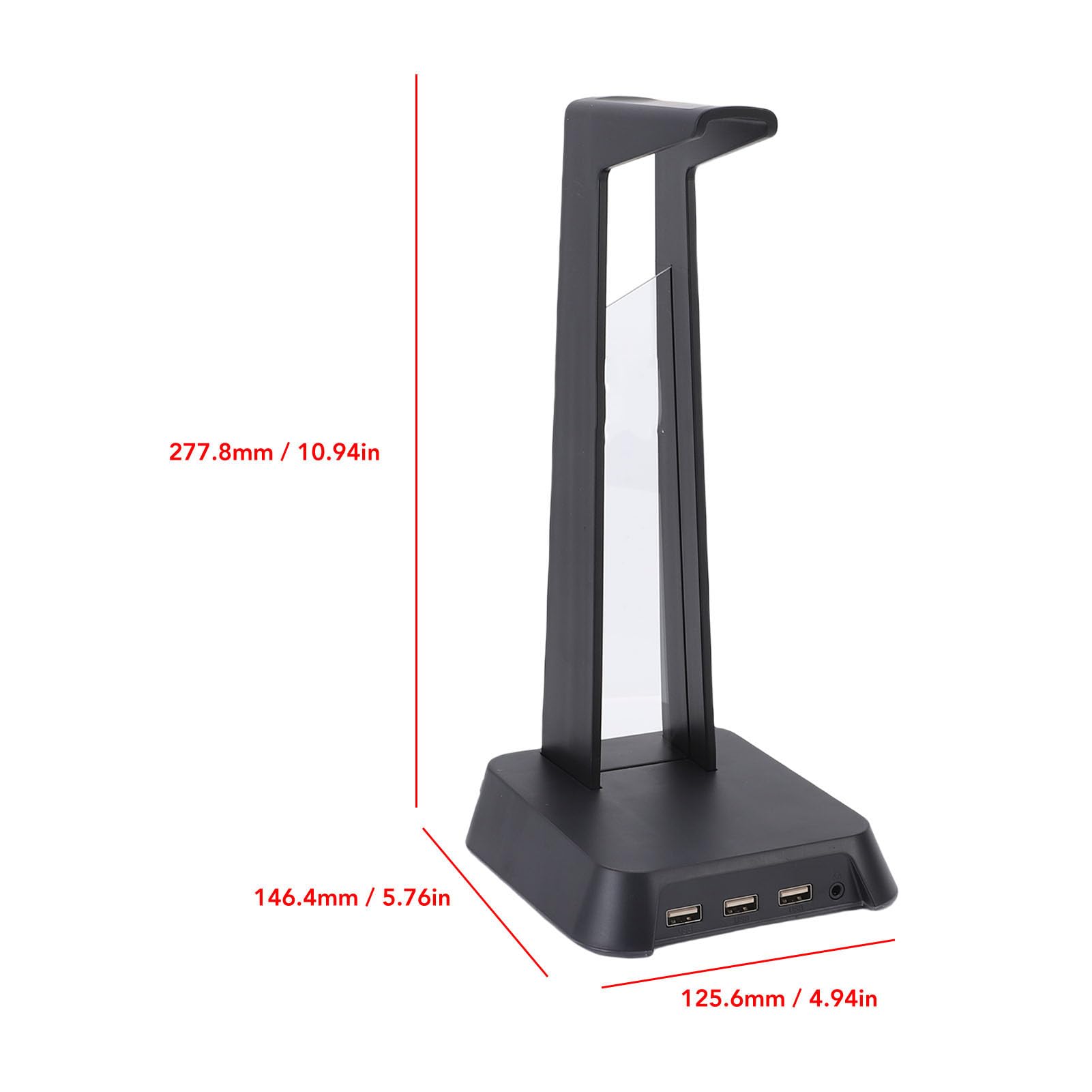 Cryfokt Gaming Headset Stand with RGB Lighting (BLACK)