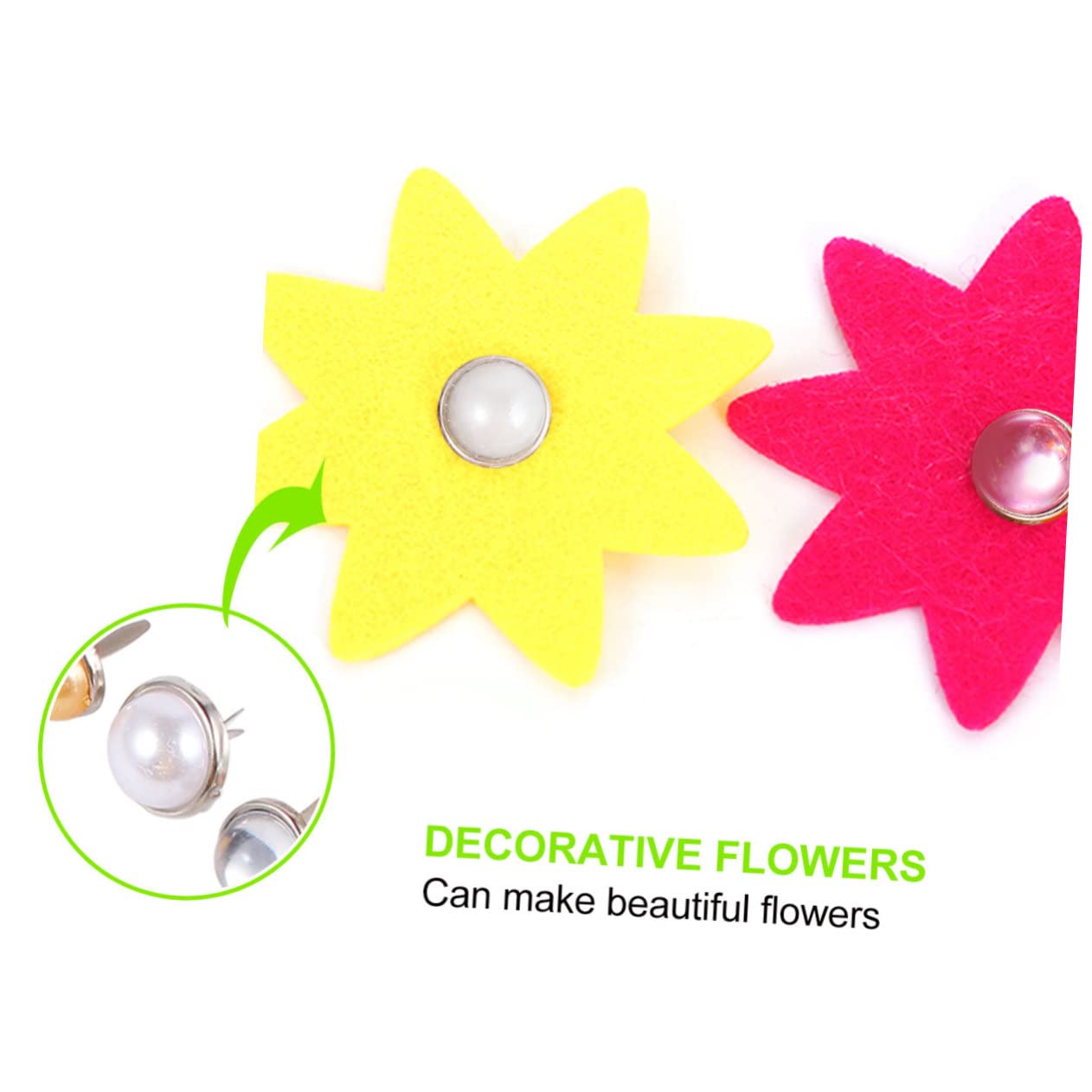 BEBEMOKO Mixed Color Metal Brads for DIY Craft Fasteners Safe Handmade Nail Material for Creative Projects for Scrapbooking and Craft Making