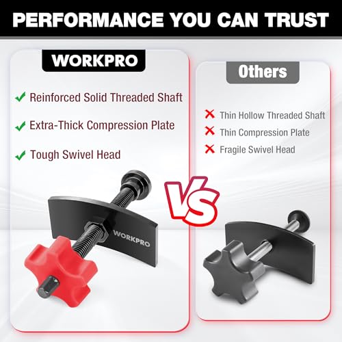 WORKPRO Heavy Duty Brake Caliper Compression Tool with 2 Caliper Hangers by WORKPRO - Used condition - Image 5