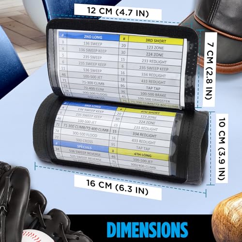 Image of Sports Unlimited Adult Triple Wrist Coach, Football Wristbands for Plays, Baseball Wristbands, QB Arm Bands