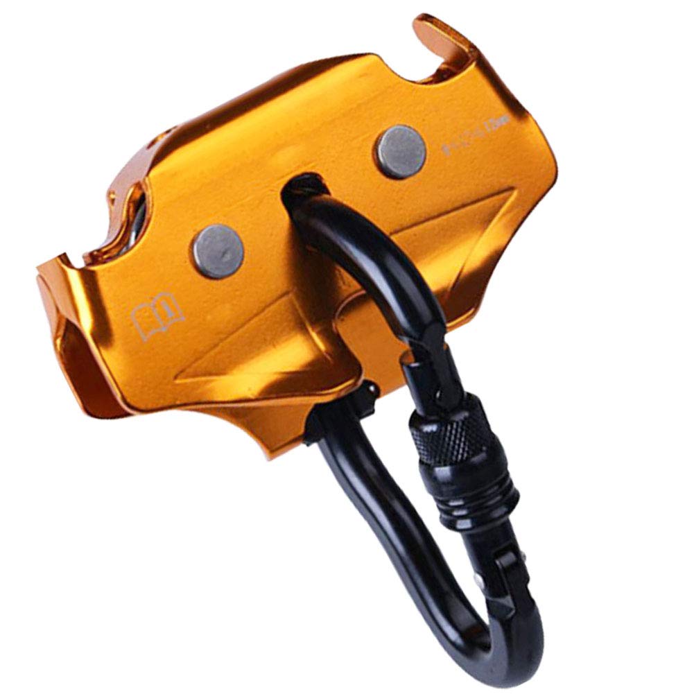 NANANA Polea Doble de Aleación de Aluminio 20 KN Tirolina Cable de Rescate Carretilla Equipo de Escalada al Aire Libre Trabajo Aéreo Montañismo Tándem de Elevación, 15x12cm