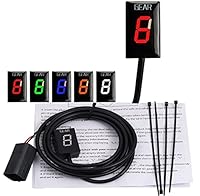 MOQIAOSEIKO Motorrad Geschwindigkeitsanzeige Ganganzeige Schaltleuchte kompatibel mit Kawasaki Z750 Z 750 Z1000 2007 2008 2009 ECU-Stecker Direktmontage 1-6