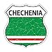 Chechenia Flag Highway Shield Metal Sign HS-211