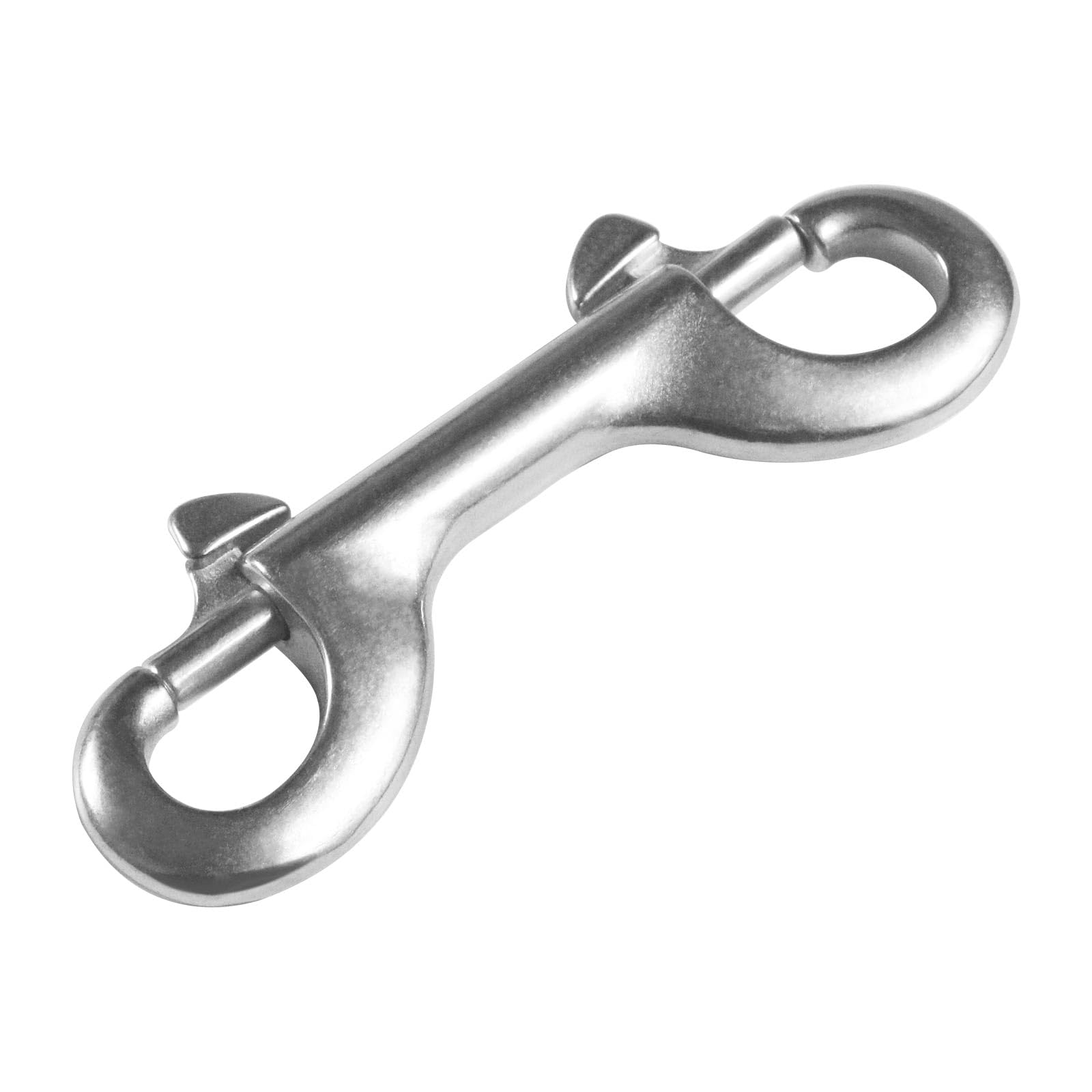 Double Ended Bolt Snap Hooks - Double End Scuba Diving Clips - 3.5 Inch 316 Marine Grade Metal Clips for Diving, Dog Leash, Horse Tack, Feed Buckets?1PC,90MM)