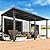 AECOJOY 14' x 10' Outdoor Hardtop Gazebo Pergola for Patio, 10x14 Large Galvanized Steel Heavy Duty Lean to Wall-Mounted Pergolas and Gazebos Clearance, Metal Patio Roof Awnings for Patio, Decks