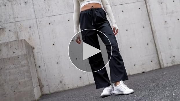 2025 Wide Leg Cargo Pants Women High Waisted Bootcut Yoga