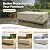 BPS Patio Furniture Cover for Outdoor Table and Chairs, 600D Waterproof and Anti-UV Patio Sectional Set Cover for Outside General Purpose Furniture, 126''L x 88''W x 32''H