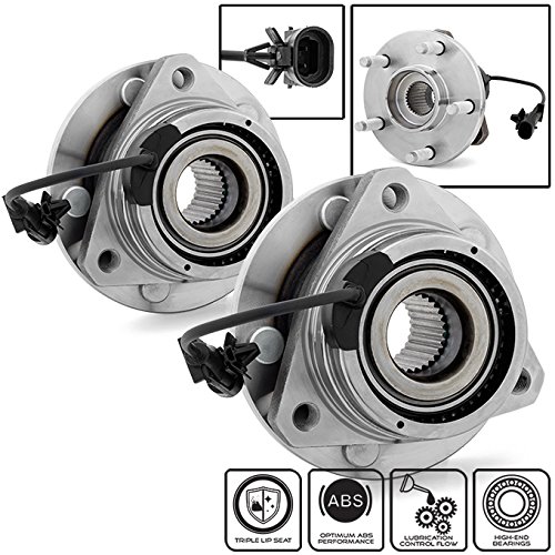AKKON - for Cobalt Malibu HHR | Pontiac G6 | Saturn Aura Set of 2 Front Wheel Hub & Bearing + ABS & Lugs 513214
