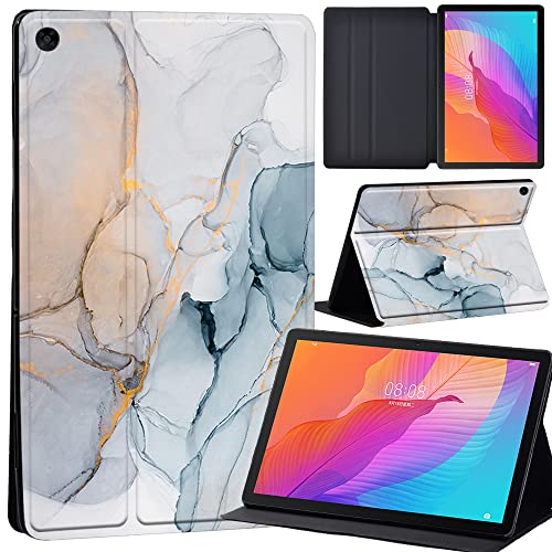 Huawei MediaPad M5 Lite 10 10.1 inch Cover Case Slim Lightweight Trifold Stand PU Case Cover Auto Sleep/Wake for Huawei MediaPad M5 Lite 10 10.1 Inch 2018 Release Tablet (light blue)