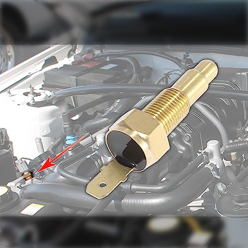 X Autohaux A21091600UX0247 Universal Automotive Radiator Engine Cooling Fan Temperature Thermo Sensor Switch 1/8 Inch Npt 160 Degree thumb #1