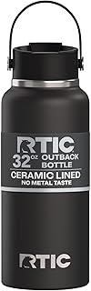 RTIC 32oz Outback Bottle, Insulated, Stainless Steel, Metal, Double Wall Vacuum-Insulation, Ceramic Lined, Leak-Proof Lid,... Price In India