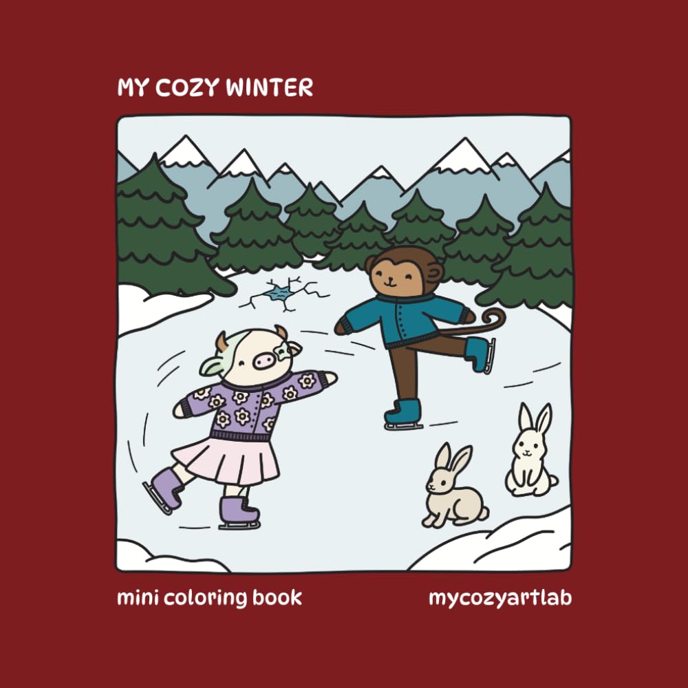 My Cozy Winter: My Cozy Winter Coloring Book For Adults