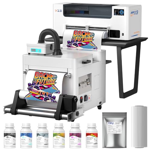 Image of DSV A3+ Plus F1080 DTF Printer with Shaker&Purifier, One-Click to Print, Automatic Cleaning & White Circulation, 5 inch LED Multi-Function Touch Screen, 2X Speed Print Compared to L1800, 2-Year Free Ink