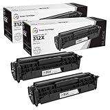 LD Compatible Replacements for HP CF380X / 312X Set of 2 High Yield Black Laser Toner Cartridges for use in HP Color LaserJet Pro MFP M476dn, M476dw, and M476nw Printers