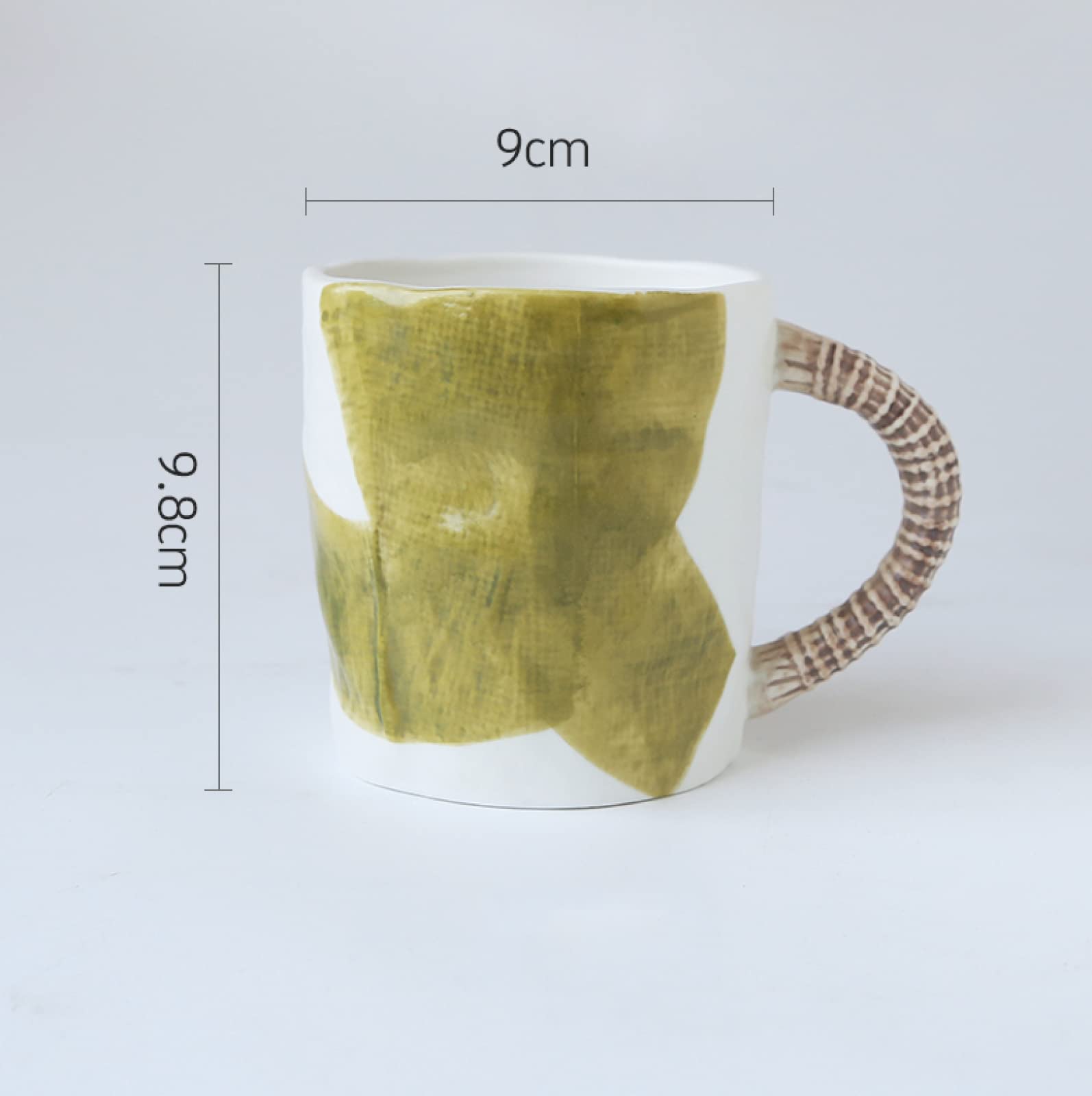 Tazza da caffè in ceramica artigianale Tazza da tè verde Tazza da caffè in ceramica Tazza Regalo per ufficio e casa