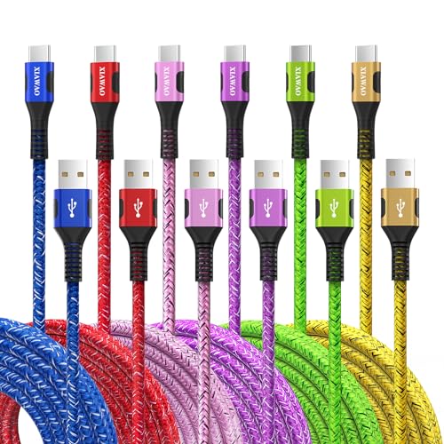 USB C Cable (10ft 6ft, 6-Pack),...