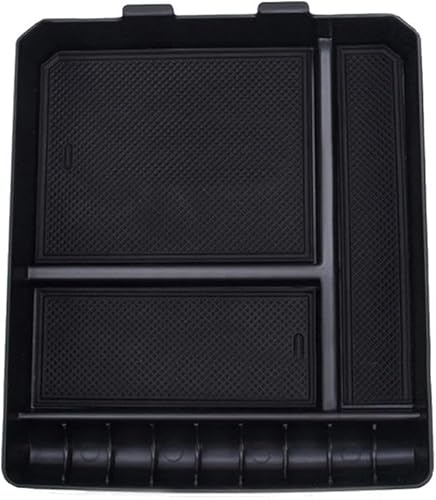 MadLoN Compatible con Toyota Land Cruiser Prado 120 2010-2019, organizador de consola central, organizador de consola ABS negro, modificación de