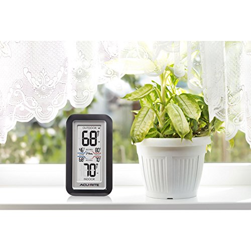 Acurite 02043 Digital Thermometer With Indoor/Outdoor Temperature,Black thumb #2