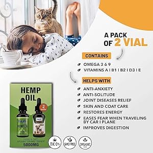   Hemp-oil-for-dogs-cats-2-pack-natural-and-beef-Joint-support-anxiety-and-pain-relief-Omega-369-fatty-acids-Vitamins-ABDE-Calming-drops-for-hip-health-stress-and-sleep