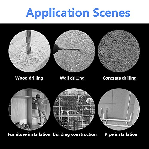 Elektrische Schlagbohrmaschine, 3 in 1 Elektrischer wiederaufladbarer Bohrhammer, Akku-Elektropick EU-Stecker 220 V… – Bild 7