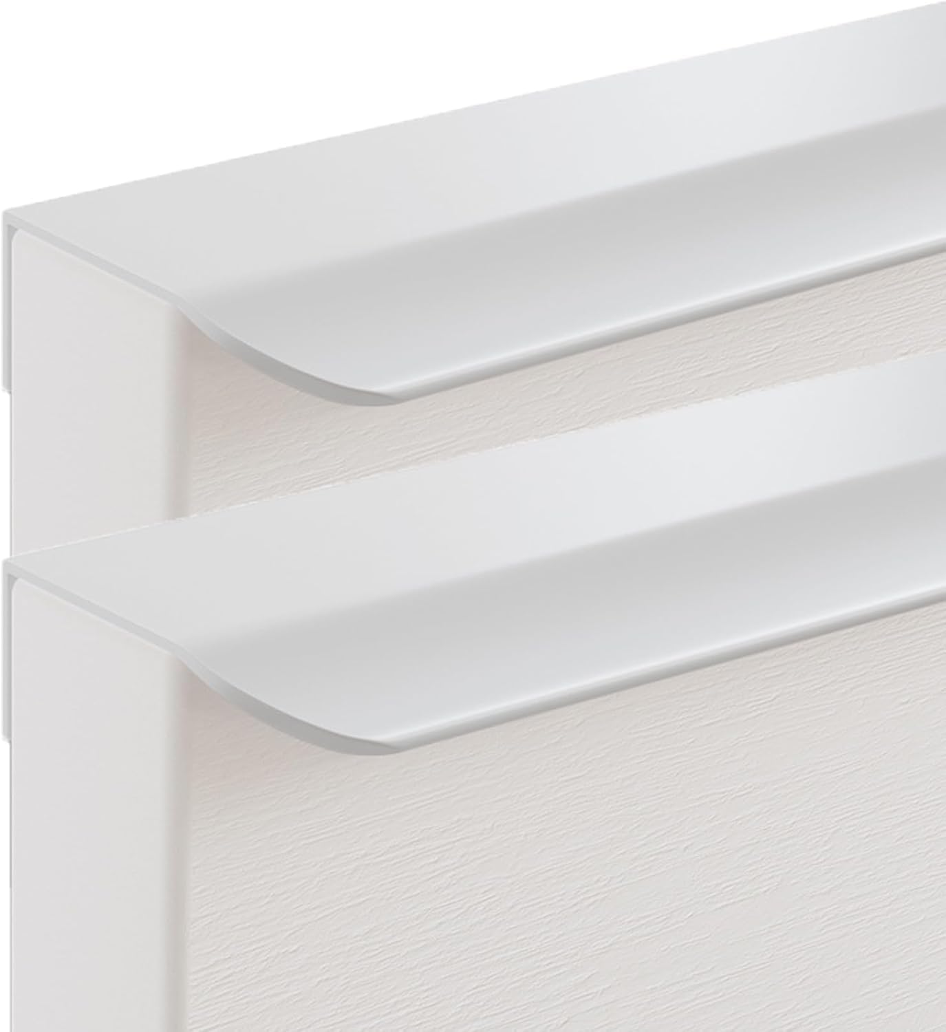 SBZIOJHDR Door Handle, Concealed Handles Wardrobe Kitchen Cupboard Finger Edge Pull DrawerHandles Knobs Warm White 2 Pieces(Overall Length 800mm)
