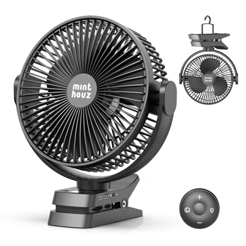 8" Clip On Fan, 12000mAh Rechargeable  - image 1