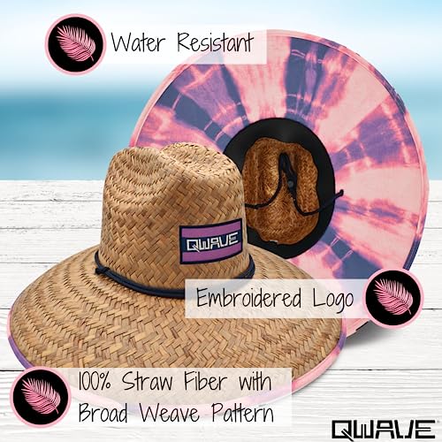 Sombrero de paja para mujer con diseño tropical miniatura 3