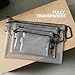 GOBAGS Air Production Multi‑Size Clear Zipper Pouch (4‑Pack) – Cable Organizer & Travel Gear Bag for Electronics, Camera Accessories, Tool Pouch & Small Tech Storage