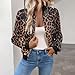 COTECRAM Bomber Jackets For Women 2025 Casual Fall Winter Coats Fashion Plus Size Trendy Zip Up Casual Bomber Jacket Dressy Long Sleeve Warm Outwear Lightweight Overcoats(Cb Leopard Print,X-Large)