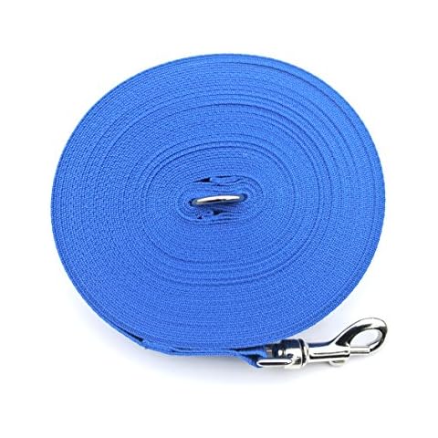 100ft Blue Dog Training Lead with O-Ring Cover