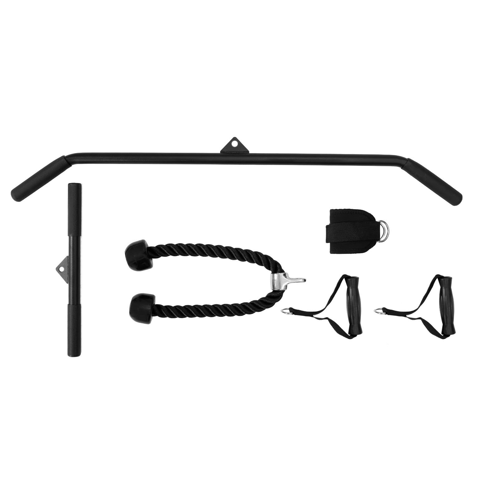 Stazione a Cavi da Parete Multifunzione Palestra Domestica Regolabile Pacco Pesi 80kg Allenamento Forza Crossover Doppio Sistema Altezza Regolabile Accessori Inclusi