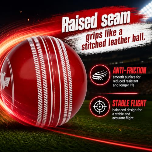Image of WHACKK I10 T-20 Wind Ball 72MM 120GMS Multicolor | Synthetic Practice Cricket Balls | Swing Balls for Match, Training, Indoor, Outdoor & Street Cricket