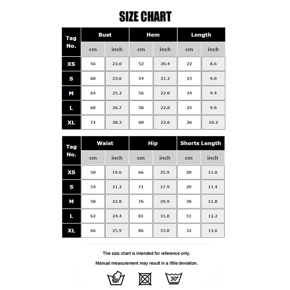 Odizli Sport Set Damen Crossback Rückenfrei BH Top + High Waist Shorts Fitness Gym Workout Yoga Outfit