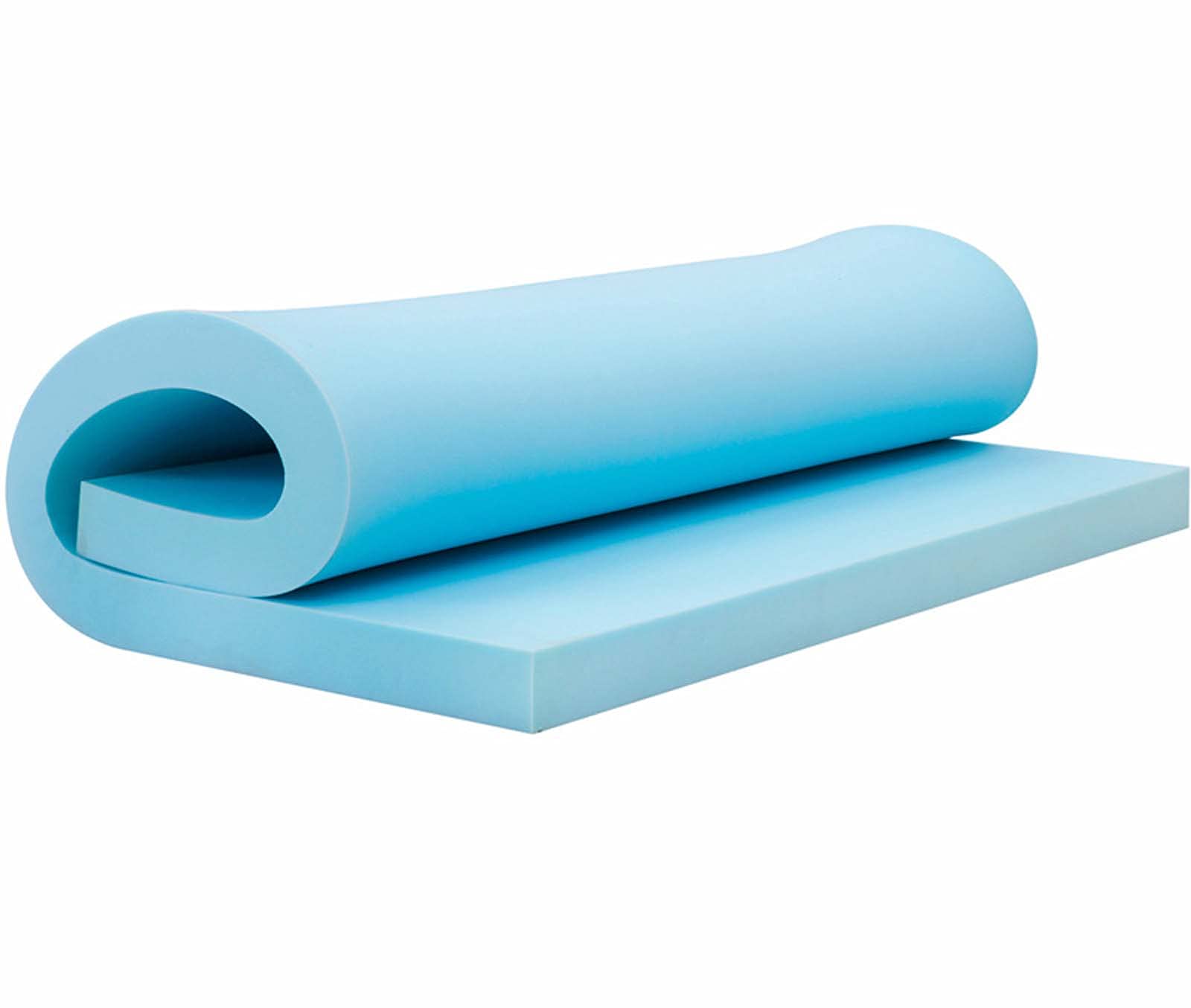 AORUIWindow Cushions Seat Pads Blue Upholstery Foam Premium High Density Sheet Sponge for Sofa Dinning Chair Bench Chair Padding,Blue,200x50x10cm