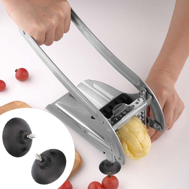 Miniatura 5 de 4 pies de ventosa para papas fritas comerciales con tornillos para cortador de papas fritas comerciales industriales (negro)