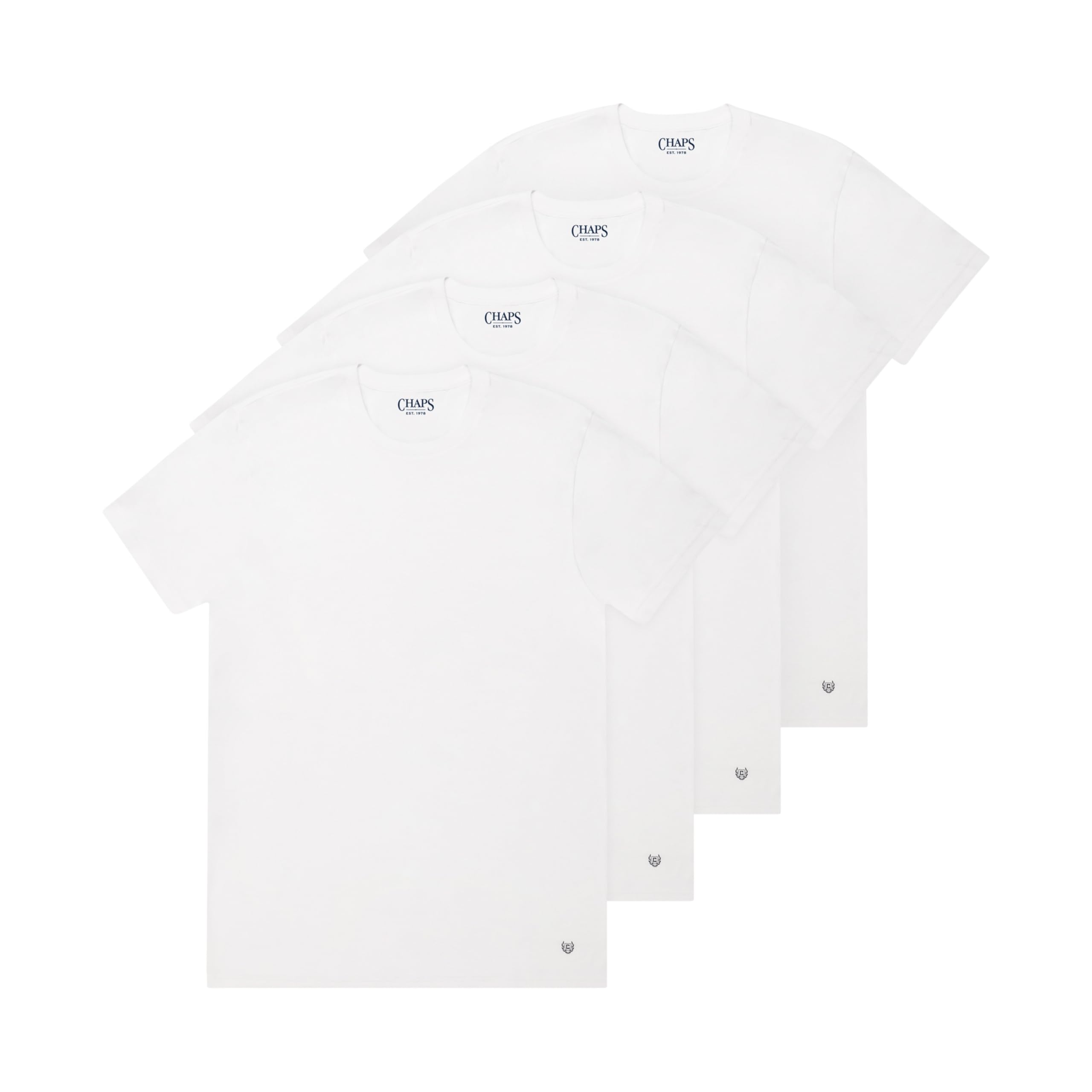 Mens Undershirt, Short-Sleeve Cottton Undershirt for Men, Crewneck T-Shirt, Moisture-Wicking