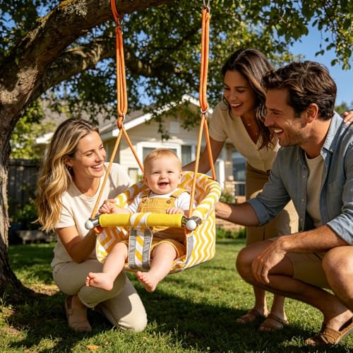 Balançoire extérieure pour enfant robuste qui ne craint pas la pluie ni le soleil