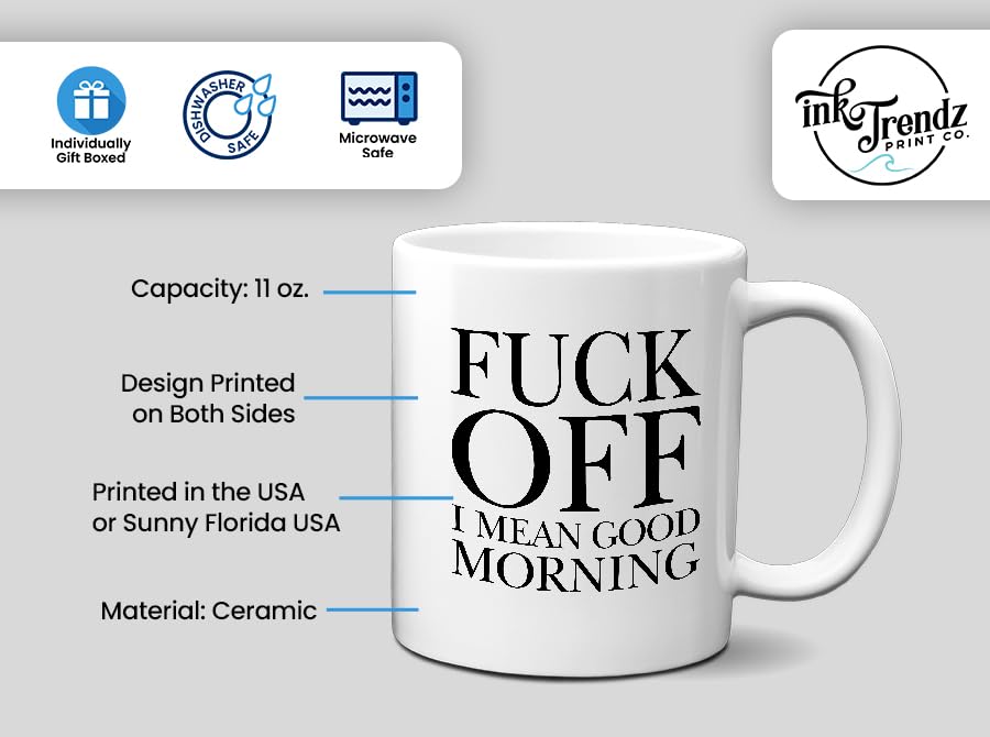 Taza de café humor adulto Ink Trendz 11 oz cerámica miniatura 4