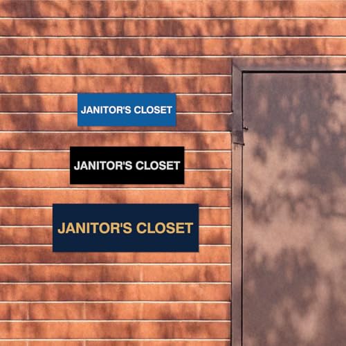 Plaque Armoire de Concierge 3" x 9" pour Identifier Rapidement vos Locaux - 2