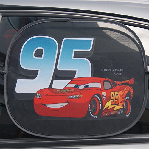 MFEIR Par Parasol Plegable la Ventana Lateral del Coche Sombrilla automático estática Cling Protector para Sol Uso fácil,Disney Cars
